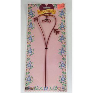 Vintage Happy Valentine's Day Decoration Planter Stake NOS West Coast Liquidator